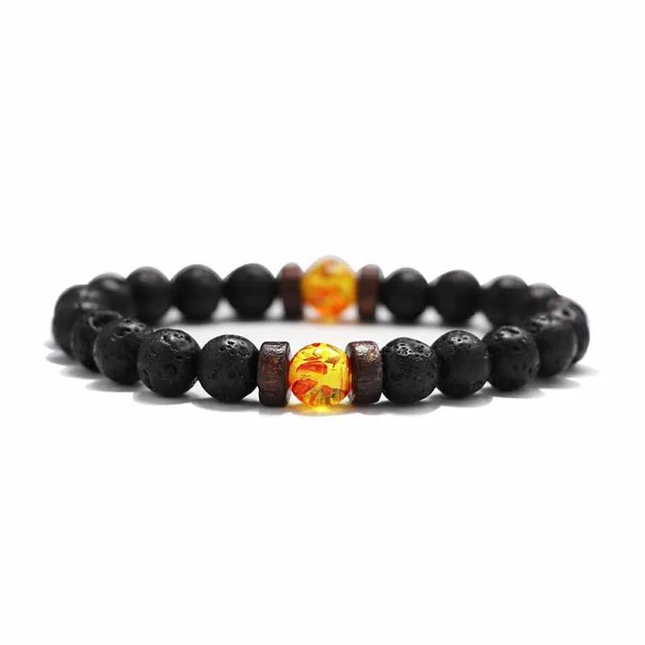 Volcanic Stone Bracelet for Men