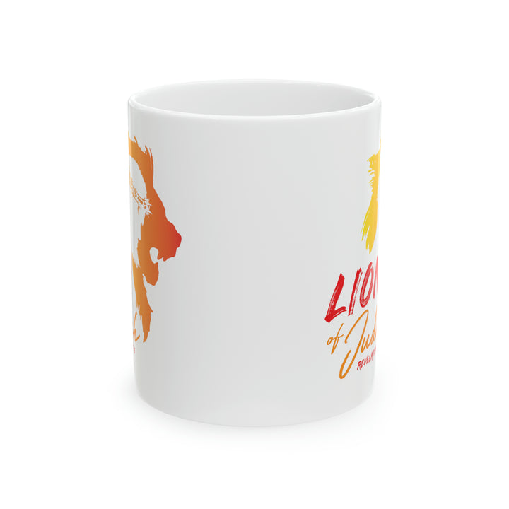 Lion of Judah Coffee Mug - Warm Light