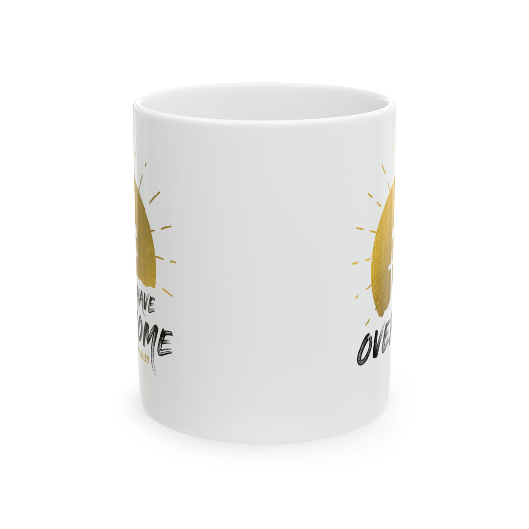 Overcome Coffee Mug - Gold Light