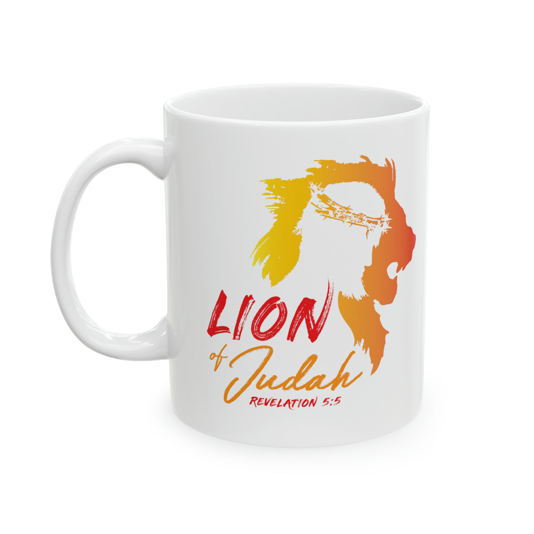 Lion of Judah Coffee Mug - Warm Light