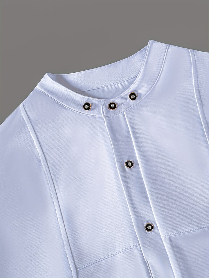 Men's White Dashiki 2pcs Set