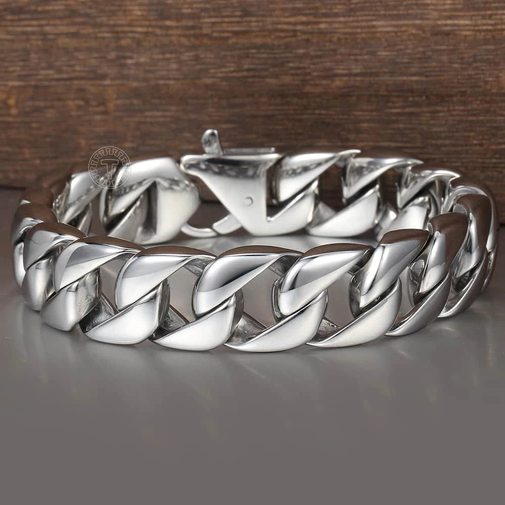 Men's Stainless Steel Cuban Link Bracelet