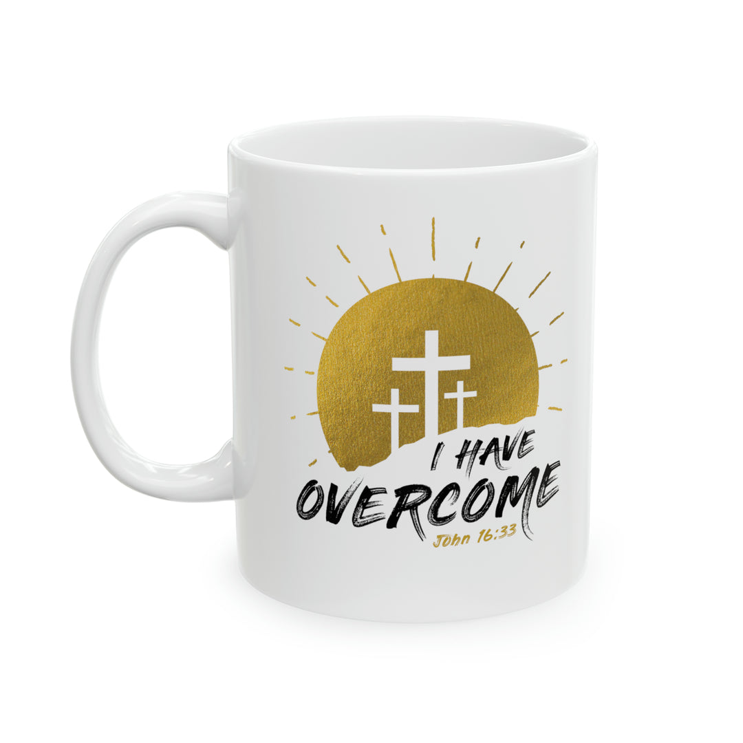 Overcome Coffee Mug - Gold Light