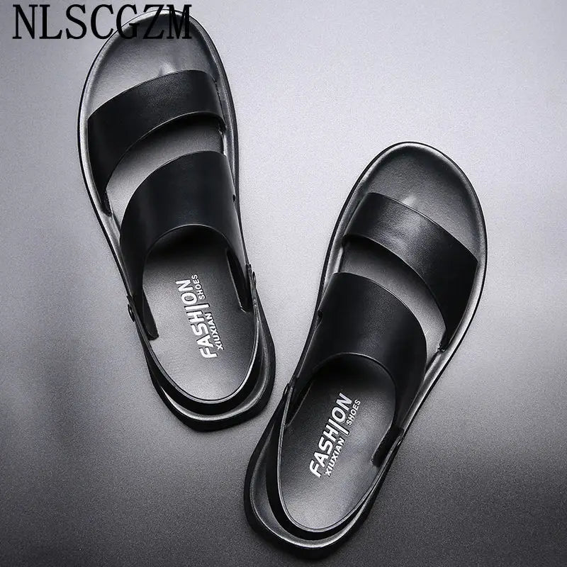 Men Leather Sandals Genuine Leather