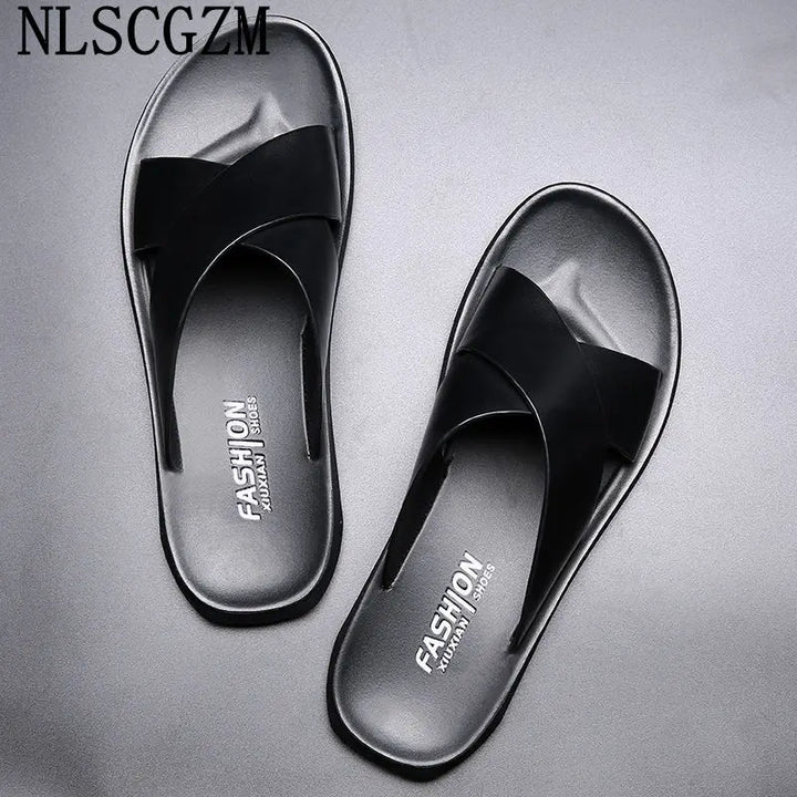 Men Leather Sandals Genuine Leather