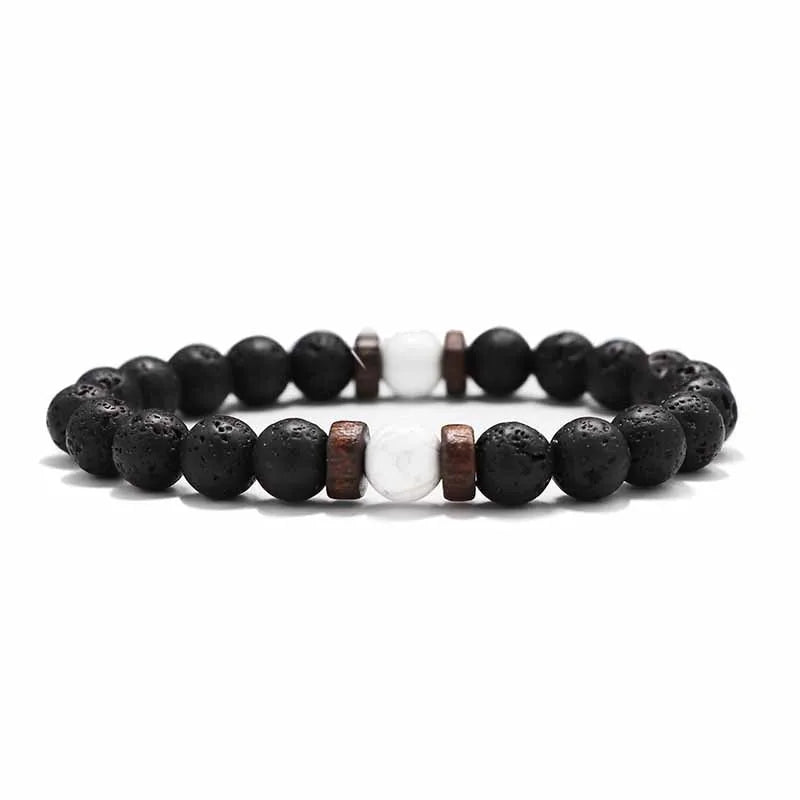 Volcanic Stone Bracelet for Men