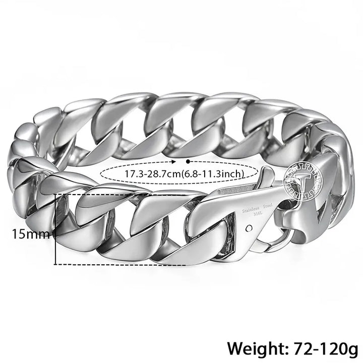 Men's Stainless Steel Cuban Link Bracelet