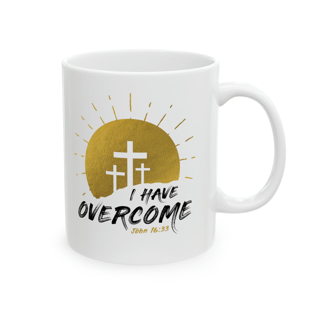 Overcome Coffee Mug - Gold Light