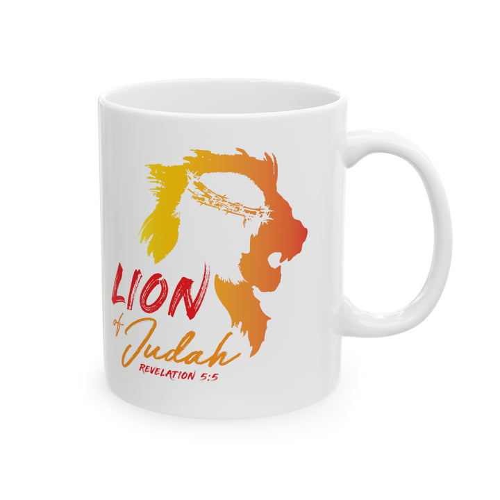 Lion of Judah Coffee Mug - Warm Light