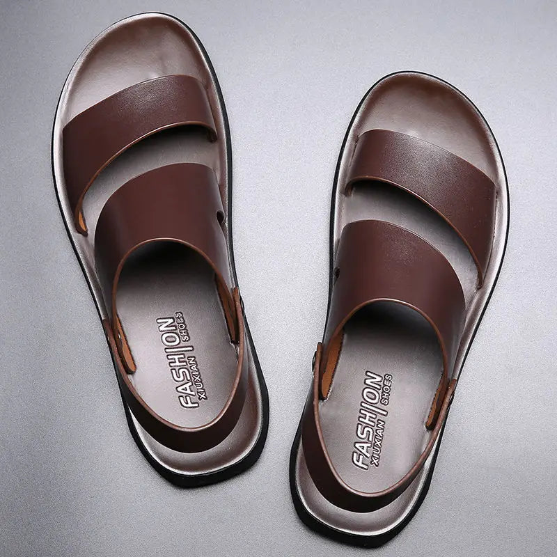 Men Leather Sandals Genuine Leather