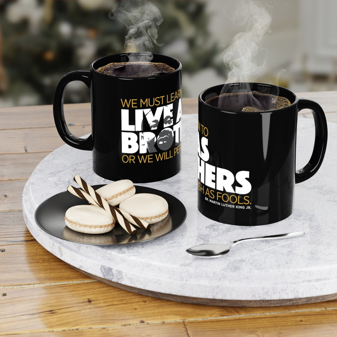 Live as Brothers Coffee Mug – Black